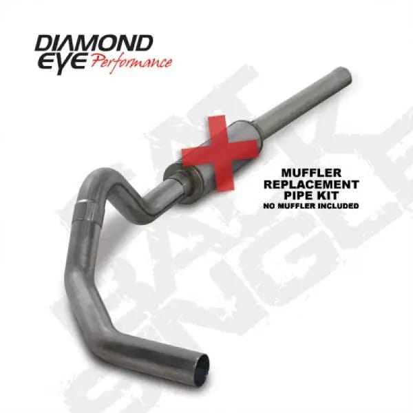 Diamond Eye KIT 4in Catback MFLR RPLCMENT PIPE Single SS: 2004.5-2007.5 DODGE CUMMINS 600 thumbnail 3