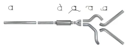 Diamond Eye KIT 4in Catback DUAL AL: 2004.5-2007.5 DODGE CUMMINS 600
