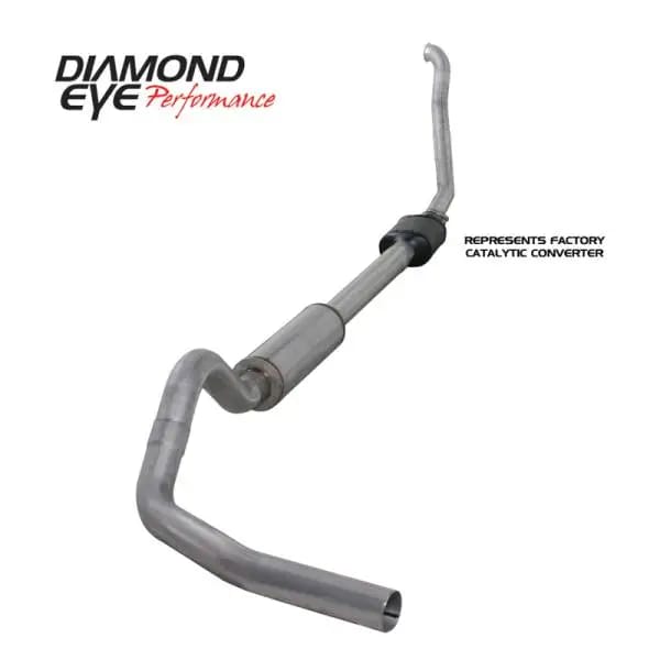 Diamond Eye KIT 4in Turbo Back Single AL: 94-97 FORD 7.3L F250/F350 PWRSTROKE NFS W/ CARB EQUIV STDS thumbnail 4