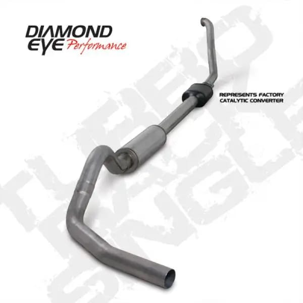 Diamond Eye KIT 4in Turbo Back SGL SS: 94-97 FORD 7.3L F250/F350 PWRSTROKE NFS W/ CARB EQUIV STDS thumbnail 3
