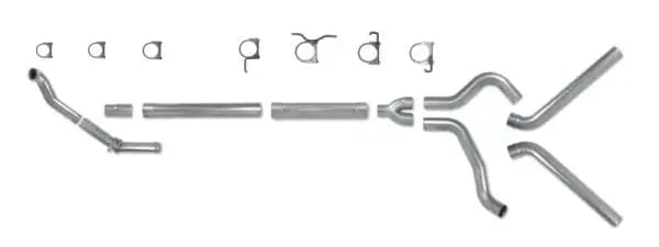 Diamond Eye KIT 4in Turbo Back MFLR RPLCMENT PIPE DUAL ALUM94-97 5 7 3L F250/F350 PWRSTROKE NFS thumbnail 2