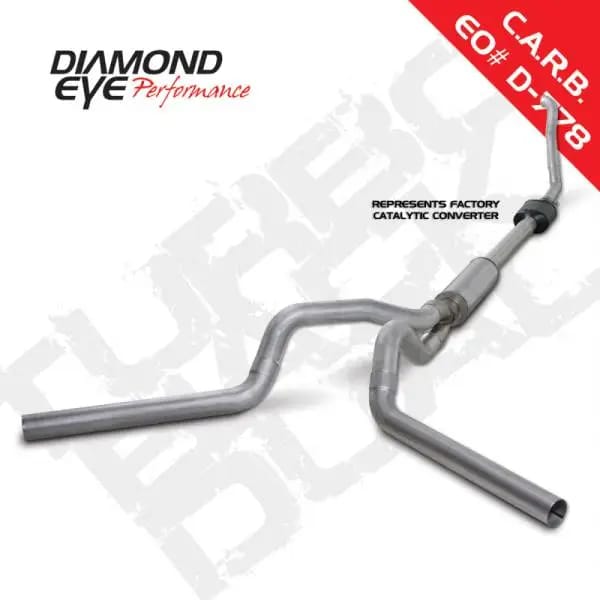 Diamond Eye KIT 4in Turbo Back DUAL AL: 94-97 FORD 7.3L F250/F350 PWRSTROKE NFS W/ CARB EQUIV STDS thumbnail 3