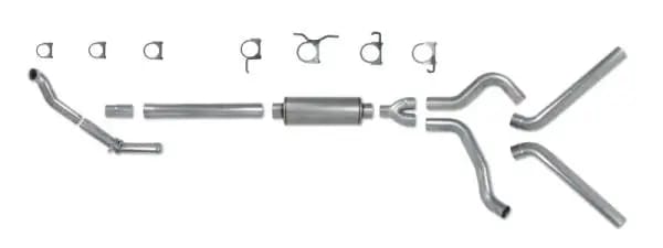 Diamond Eye KIT 4in Turbo Back DUAL AL: 94-97 FORD 7.3L F250/F350 PWRSTROKE NFS W/ CARB EQUIV STDS thumbnail 4