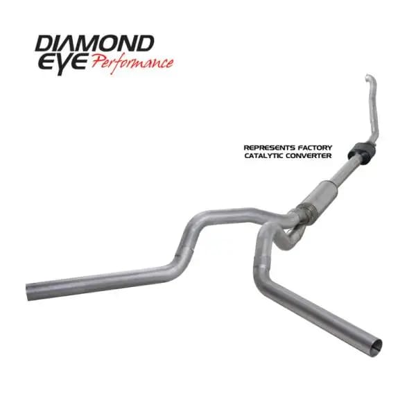 Diamond Eye KIT 4in Turbo Back MFLR RPLCMENT PIPE DUAL ALUM94-97 5 7 3L F250/F350 PWRSTROKE NFS thumbnail 6