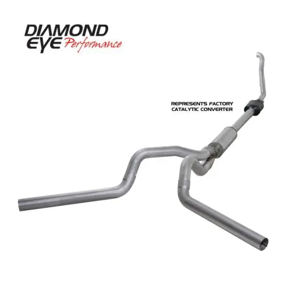 Diamond Eye KIT 4in Turbo Back MFLR RPLCMENT PIPE DUAL ALUM94-97 5 7 3L F250/F350 PWRSTROKE NFS thumbnail 7