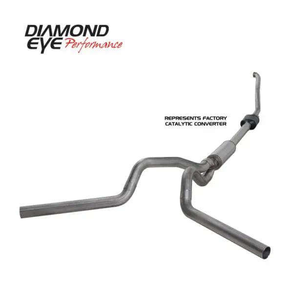 Diamond Eye KIT 4in Turbo Back DUAL SS: 94-97 FORD 7.3L F250/F350 PWRSTROKE NFS W/ CARB EQUIV STDS thumbnail 3