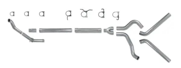 Diamond Eye KIT 4in TB MFLR RPLCMENT PIPE DUAL SS 94-97 5 7 3L F250/F350 PWRSTROKE NFS W CARB STDS thumbnail 2