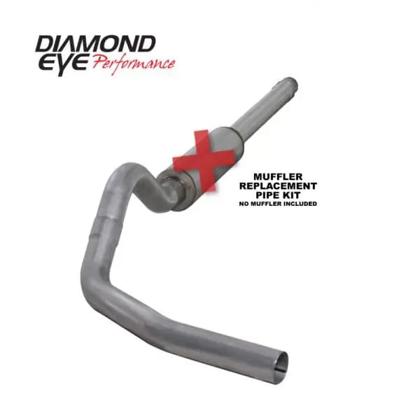 Diamond Eye KIT 4in Catback MFLR RPLCMENT PIPE Single AL: 94-97 FORD 7.3L F250/F350 PWRSTROKE thumbnail 4