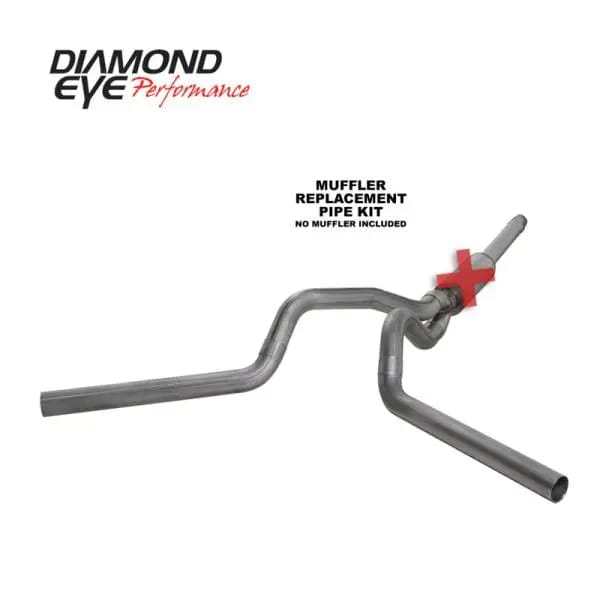 Diamond Eye KIT 4in Catback DUAL SS: 94-97 FORD 7.3L F250/F350 PWRSTROKE thumbnail 4