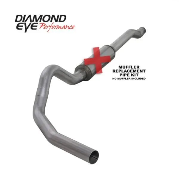 Diamond Eye KIT 4in Catback MFLR RPLCMENT PIPE SGL AL: 03-07 FORD 6.0L F250/F350 (Extended Cab Only) thumbnail 4