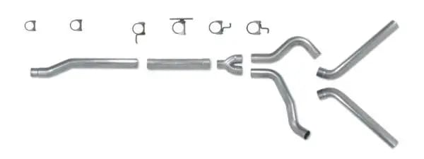 Diamond Eye KIT 4in Catback MFLR RPLCMENT PIPE DUAL AL: 03-07 FORD 6.0L F250/F350 thumbnail 2