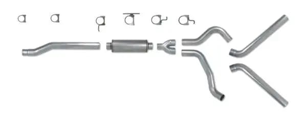 Diamond Eye KIT 4in Catback DUAL AL: 03-07 FORD 6.0L F250/F350