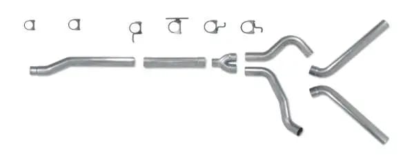 Diamond Eye KIT 4in Catback MFLR RPLCMENT PIPE DUAL AL: 03-07 FORD 6.0L F250/F350 thumbnail 5