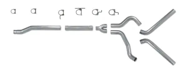 Diamond Eye KIT 4in Catback MFLR RPLCMENT PIPE DUAL SS: 03-07 FORD 6.0L F250/F350 thumbnail 2
