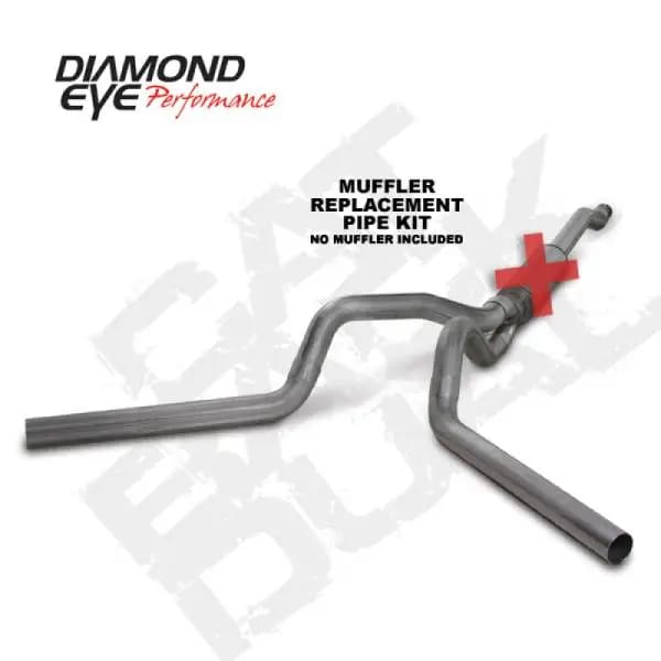 Diamond Eye KIT 4in Catback MFLR RPLCMENT PIPE DUAL SS: 03-07 FORD 6.0L F250/F350 thumbnail 3
