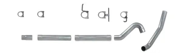Diamond Eye KIT 4in Catback MFLR RPLCMENT PIPE Single AL: 03-06 FORD 6.0L EXCURSION thumbnail 2