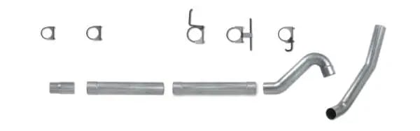 Diamond Eye KIT 4in Catback MFLR RPLCMENT PIPE Single AL: 03-06 FORD 6.0L EXCURSION thumbnail 5