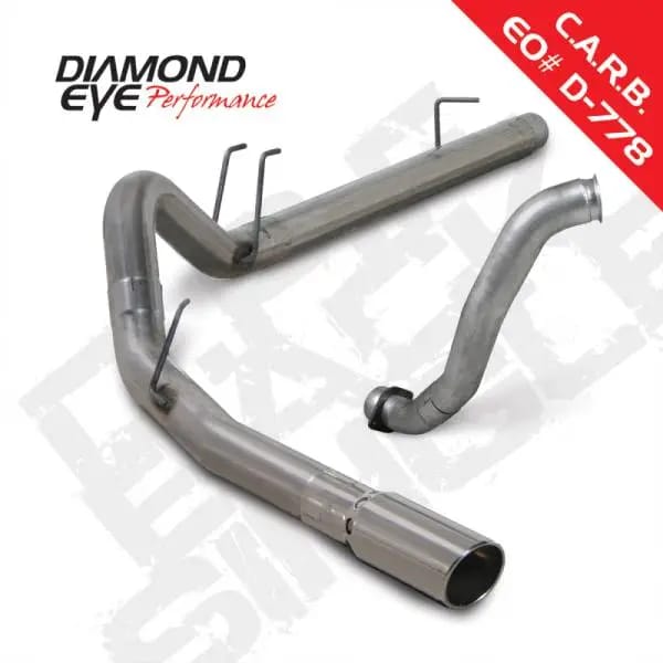 Diamond Eye KIT 4in DPF-BACK w/ DP Single SS 08-10 Ford 6.4L Powerstroke F250/F350 thumbnail 2