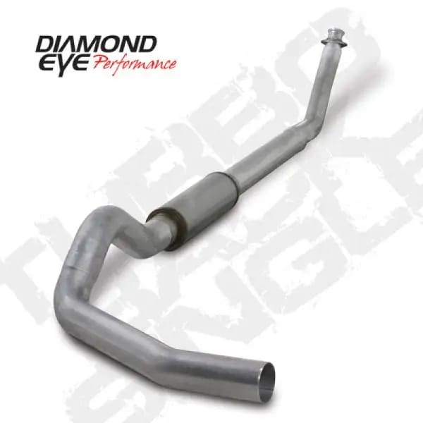 Diamond Eye KIT 5in Turbo Back SGL AL: 94-02 DODGE CUMMINS 5.9L