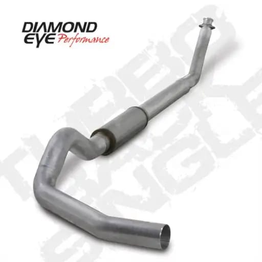 Diamond Eye KIT 5in Turbo Back SGL AL: 94-02 DODGE CUMMINS 5.9L