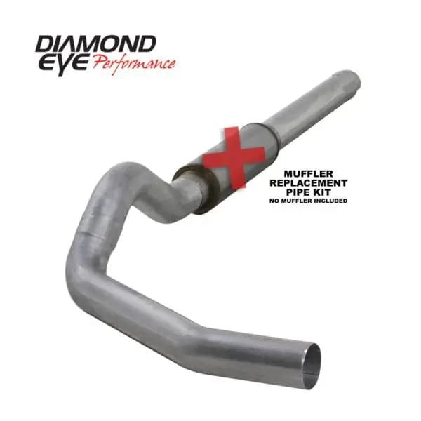Diamond Eye KIT 5in Catback MFLR RPLCMENT PIPE Single AL: 2004.5-2007.5 DODGE CUMMINS 600 thumbnail 2