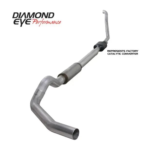 Diamond Eye KIT 5in Turbo Back SGL AL: 94-97 FORD 7.3L F250/F350 PWRSTROKE NFS W/ CARB EQUIV STDS thumbnail 4