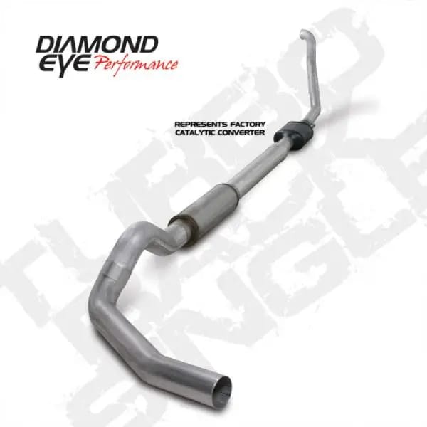 Diamond Eye KIT 5in Turbo Back SGL AL: 94-97 FORD 7.3L F250/F350 PWRSTROKE NFS W/ CARB EQUIV STDS thumbnail 2
