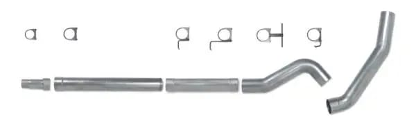 Diamond Eye KIT 5in Catback MFLR RPLCMENT PIPE Single AL: 03-07 FORD 6.0L F250/F350 thumbnail 5