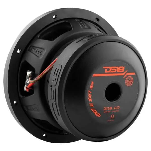 DS18 8in 450 Watts RMS 4 ohm DVC ZR Subwoofer thumbnail 2