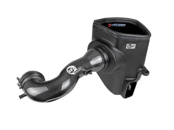 aFe 19-21 GM Trucks 5.3L/6.2L Track Series Carbon Fiber Cold Air Intake System W/ Pro Dry S Filters thumbnail 5