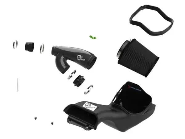aFe 21-24 Ford F150 Raptor Track Series Carbon Fiber Cold Air Intake System w/ Black Pro 5R Filter thumbnail 2