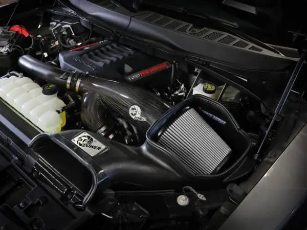 aFe 21-24 Ford F150 Raptor Track Series Carbon Fiber Cold Air Intake System w/ Pro DRY S Filter thumbnail 2