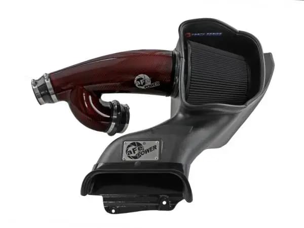 aFe 17-24 Ford F-150 Track Series Red Kevlar Carbon Fiber C/A Intake System w/Black Pro 5R Filter thumbnail 6
