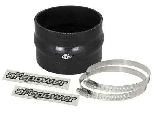 aFe Magnum FORCE Intake Coupling Kit (4 IN ID x 3 IN L) Straight Coupler w/ Hump - Black