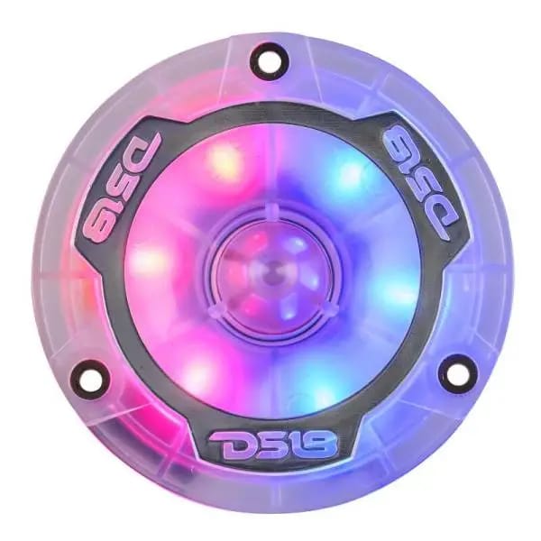 DS18 3.8in Super Bullet Tweeter 120 Watts RMS 1in Aluminum Vc 4 ohm Digital LED Lights thumbnail 5
