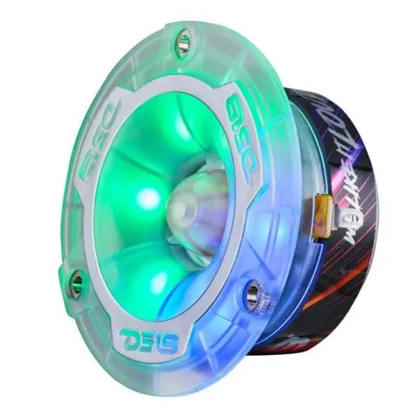 DS18 3.8in Super Bullet Tweeter 120 Watts RMS 1in Aluminum Vc 4 ohm Digital LED Lights thumbnail 6