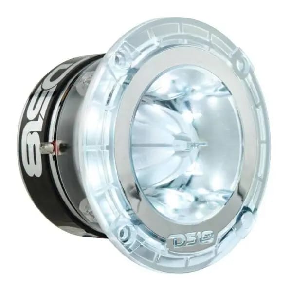 DS18 4.5in Super Bullet Tweeter 280 Watts RMS 1.75in Titanium Vc 4 ohm RGB LED Lights thumbnail 4