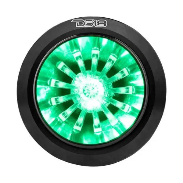 DS18 1.6in High Compression Neodymium Super Bullet Tweeter 140 Watts RMS 1in w/ RGB LED Lights thumbnail 3