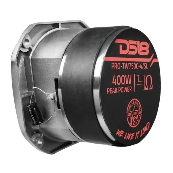 DS18 4in Super Bullet Tweeter 200 Watts RMS 1.5in Titanium Vc 4 ohm |Silver thumbnail 7