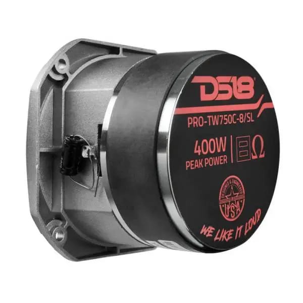 DS18 4in Super Bullet Tweeter 200 Watts RMS 1.5in Titanium Vc 8 ohm Silver thumbnail 8