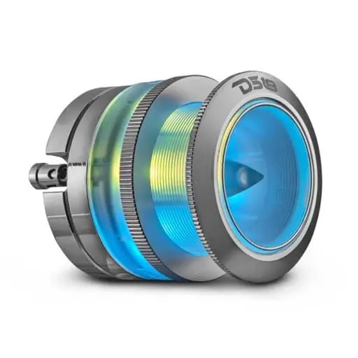 DS18 2.3in Super Bullet Tweeter 100 Watts RMS 1in Titanium Vc 4 ohm Digital LED Lights