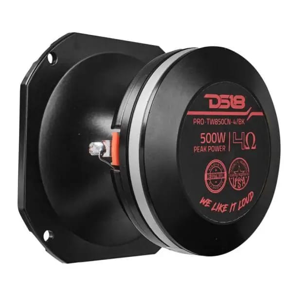 DS18 4in Super Bullet Tweeter Neodymium 250 Watts RMS 1.5in PEI Vc 4 ohm Black thumbnail 2