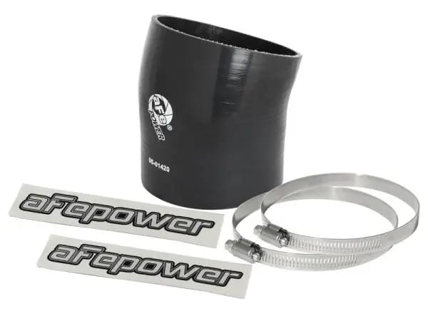 aFe Magnum FORCE Intake Coupling Kit (4-1/4 IN ID to 3-7/8 IN ID x 17 Deg.) Elbow Coupler - Black