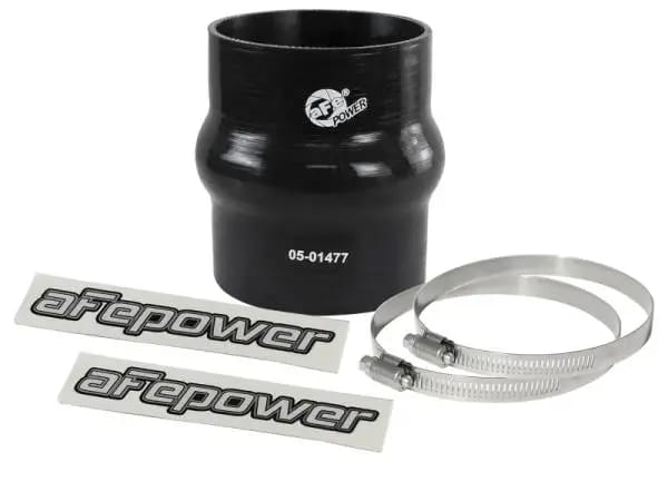 aFe Magnum FORCE Intake Coupling Kit (3-1/8 IN ID x 4 IN L) Straight Coupler w/ Hump - Black