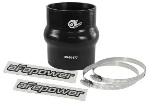 aFe Magnum FORCE Intake Coupling Kit (3-1/8 IN ID x 4 IN L) Straight Coupler w/ Hump - Black