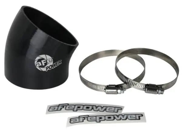 aFe MagnumFORCE Air Intake System Spare Parts Kit 3-1/2in ID x 30 Deg. Silicone Elbow Coupler -Black thumbnail 2