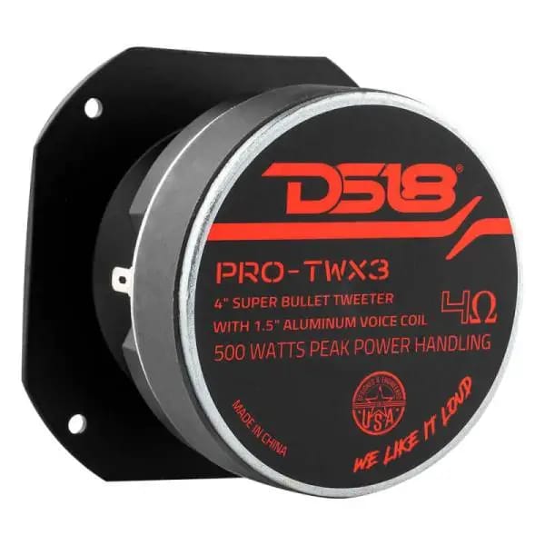 DS18 4in Super Bullet Tweeter 250 Watts RMS 1.5in Titanium Vc 4 ohm thumbnail 2