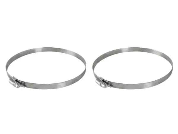 aFe Magnum FORCE Worm Gear Hose Clamps - 4-1/8in to 7in ID (Pair)