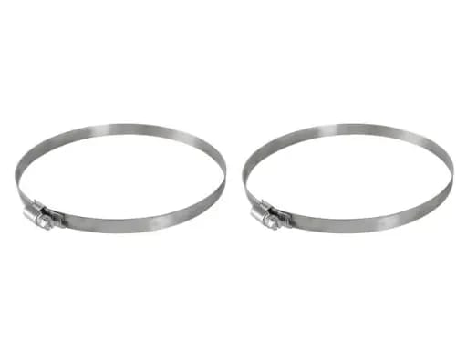 aFe Magnum FORCE Worm Gear Hose Clamps - 4-1/8in to 7in ID (Pair)