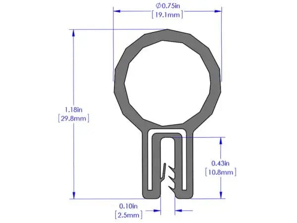 aFe MagnumFORCE Spare Parts Trim Seal Kit (1/16IN X 3/4IN) x 36IN L thumbnail 2
